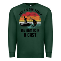 Sports Green dad fishing Premium Sweatshirt - artisFamous