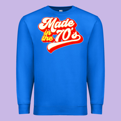 Made In The 70s Retro Premium Sweatshirt Designed By Artisfamous