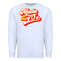 White made in the 70s retro Premium Sweatshirt - artisFamous