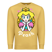 Antique Gold peach graphic Premium Sweatshirt - artisFamous