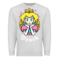 Dove Grey peach graphic Premium Sweatshirt - artisFamous