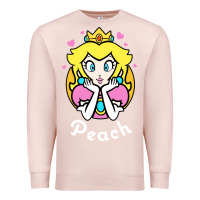 Pale Pink peach graphic Premium Sweatshirt - artisFamous