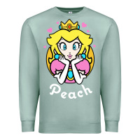 Seafoam peach graphic Premium Sweatshirt - artisFamous