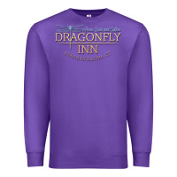 Purple dragonfly inn Premium Sweatshirt - artisFamous