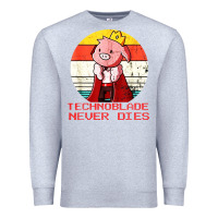 Heather Grey retro style technoblade merch cosplay Premium Sweatshirt - artisFamous