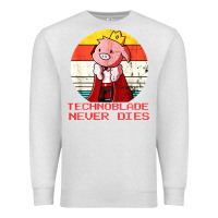 Oatmeal Heather retro style technoblade merch cosplay Premium Sweatshirt - artisFamous