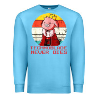 Ocean Blue retro style technoblade merch cosplay Premium Sweatshirt - artisFamous