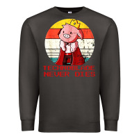 Smoke retro style technoblade merch cosplay Premium Sweatshirt - artisFamous