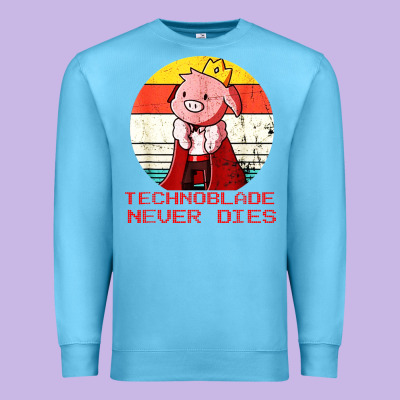 Retro Style Technoblade Merch Cosplay Premium Sweatshirt Designed By Artisfamous