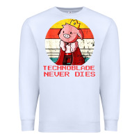 White retro style technoblade merch cosplay Premium Sweatshirt - artisFamous