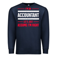 Navy funny accounting design   gift for accountants Premium Sweatshirt - artisFamous