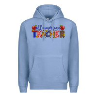 Colony Blue all american teacher Premium Hoodie - Artiststas