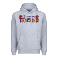 Heather Grey all american teacher Premium Hoodie - Artiststas