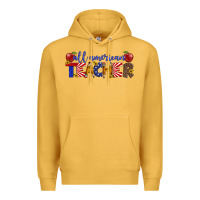 Mustard all american teacher Premium Hoodie - Artiststas