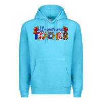 Ocean Blue all american teacher Premium Hoodie - Artiststas