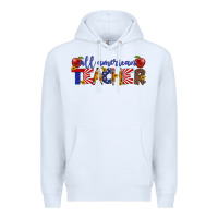 White all american teacher Premium Hoodie - Artiststas