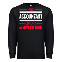 Black funny accounting design   gift for accountants Premium Sweatshirt - artisFamous