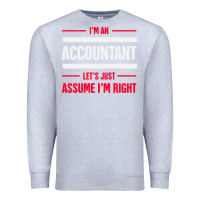 Heather Grey funny accounting design   gift for accountants Premium Sweatshirt - artisFamous
