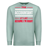 Seafoam funny accounting design   gift for accountants Premium Sweatshirt - artisFamous