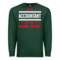 Sports Green funny accounting design   gift for accountants Premium Sweatshirt - artisFamous
