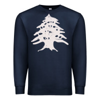 Navy retro lebanon cedar  lebanese Premium Sweatshirt - artisFamous