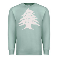 Seafoam retro lebanon cedar  lebanese Premium Sweatshirt - artisFamous