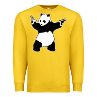 Lemon banksy panda Premium Sweatshirt - artisFamous