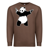 Chestnut banksy panda Premium Sweatshirt - artisFamous