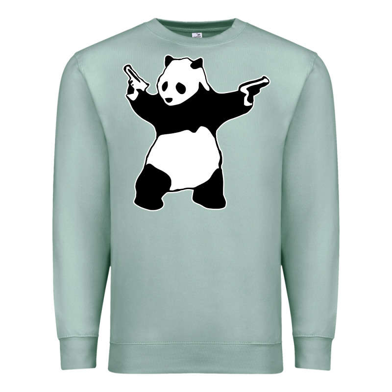 Banksy Panda Premium Sweatshirt by artisFamous | Teevron