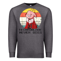 Charcoal Heather retro style technoblade merch cosplay Premium Sweatshirt - artisFamous
