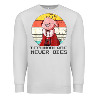 Dove Grey retro style technoblade merch cosplay Premium Sweatshirt - artisFamous