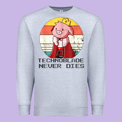 Retro Style Technoblade Merch Cosplay Premium Sweatshirt Designed By Artisfamous