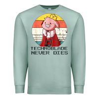 Seafoam retro style technoblade merch cosplay Premium Sweatshirt - artisFamous