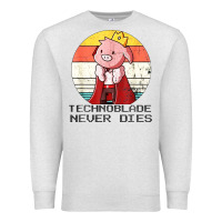 Oatmeal Heather retro style technoblade merch cosplay Premium Sweatshirt - artisFamous
