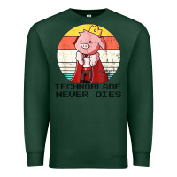 Sports Green retro style technoblade merch cosplay Premium Sweatshirt - artisFamous