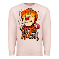 Pale Pink heat miser i'am too much Premium Sweatshirt - artisFamous