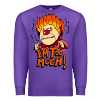 Purple heat miser i'am too much Premium Sweatshirt - artisFamous