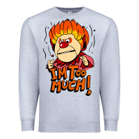 Heather Grey heat miser i'am too much Premium Sweatshirt - artisFamous