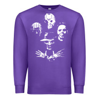Purple horror and scream film Premium Sweatshirt - artisFamous