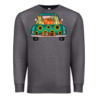 Charcoal Heather i love fall truck Premium Sweatshirt - artisFamous