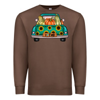 Chestnut i love fall truck Premium Sweatshirt - artisFamous