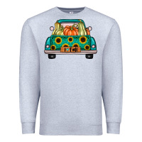 Heather Grey i love fall truck Premium Sweatshirt - artisFamous