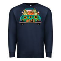 Navy i love fall truck Premium Sweatshirt - artisFamous