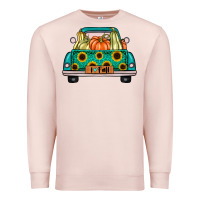 Pale Pink i love fall truck Premium Sweatshirt - artisFamous