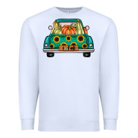 White i love fall truck Premium Sweatshirt - artisFamous