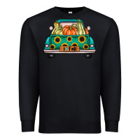 Black i love fall truck Premium Sweatshirt - artisFamous