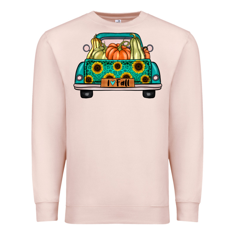 I Love Fall Truck Premium Sweatshirt by artisFamous | Teevron