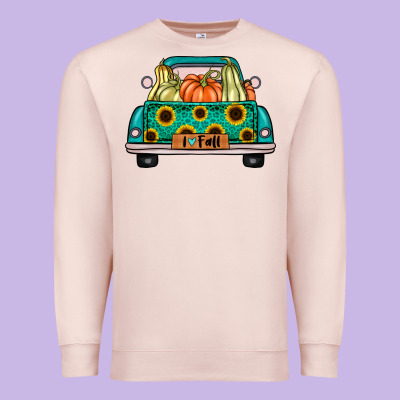 I Love Fall Truck Premium Sweatshirt Designed By Artisfamous