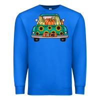 True Royal i love fall truck Premium Sweatshirt - artisFamous