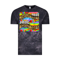 Cloud Black Pride lgbtq leopard with love and rainbow seamless Vintage Tee - BundleAndBundleShop